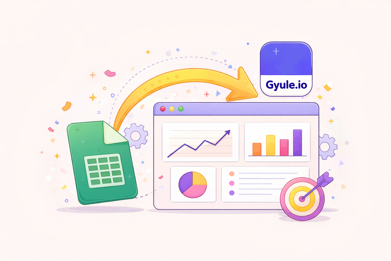 How to Turn a Google Sheet Into a Dashboard Using Gyule.io